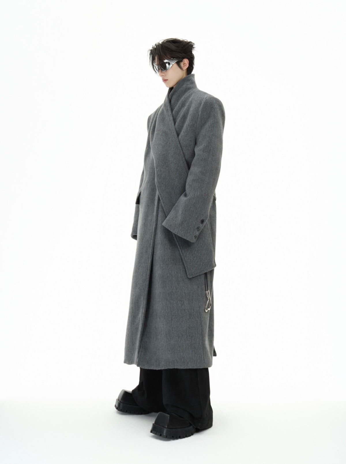 Metal Strap Longline Coat - product image 4