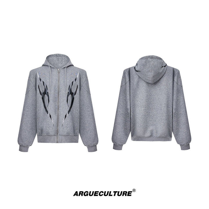 Oversized Hoodie Set | Metallic Print | Bold Streetwear Essentials - ArgueCulture