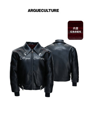 Faux Leather Moto Jacket - product image 1