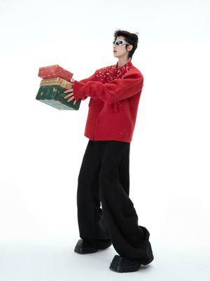 Snowflake Rhinestone Cardigan Sweater - product image 4