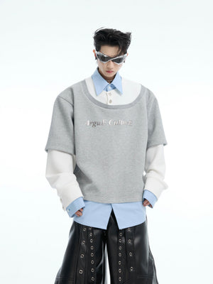 Color-Blocked Three-Piece Long-Sleeve T-Shirt - product image 2