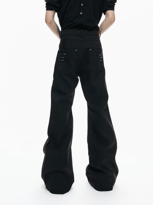 Metal Detail High-Rise Straight Trousers - product image 2