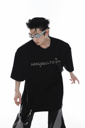 Metal Logo Ribbon Oversized T-Shirt - product image 5