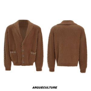 Contrast Stripe Wool-Blend Cardigan - product image 5