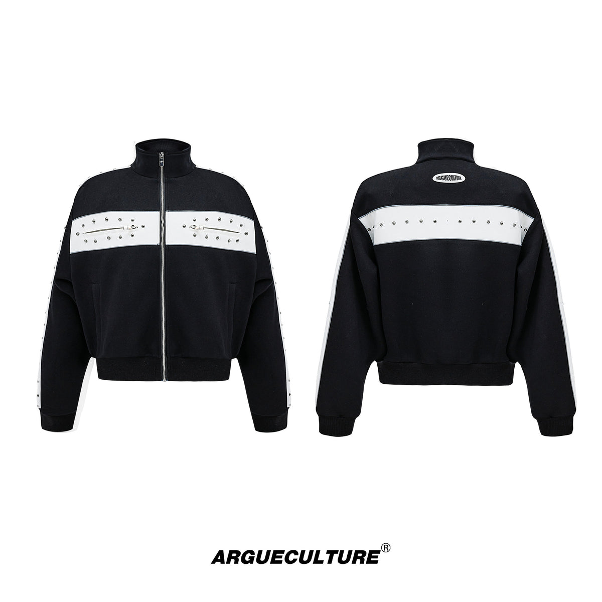 Relaxed Studded Zip Hoodie - product image 5