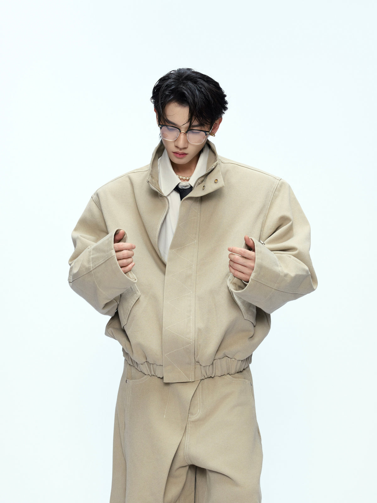Washed Canvas Harrington Jacket - product image 3