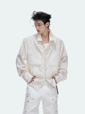Floral Embroidered Linen Shirt Jacket - product image 4