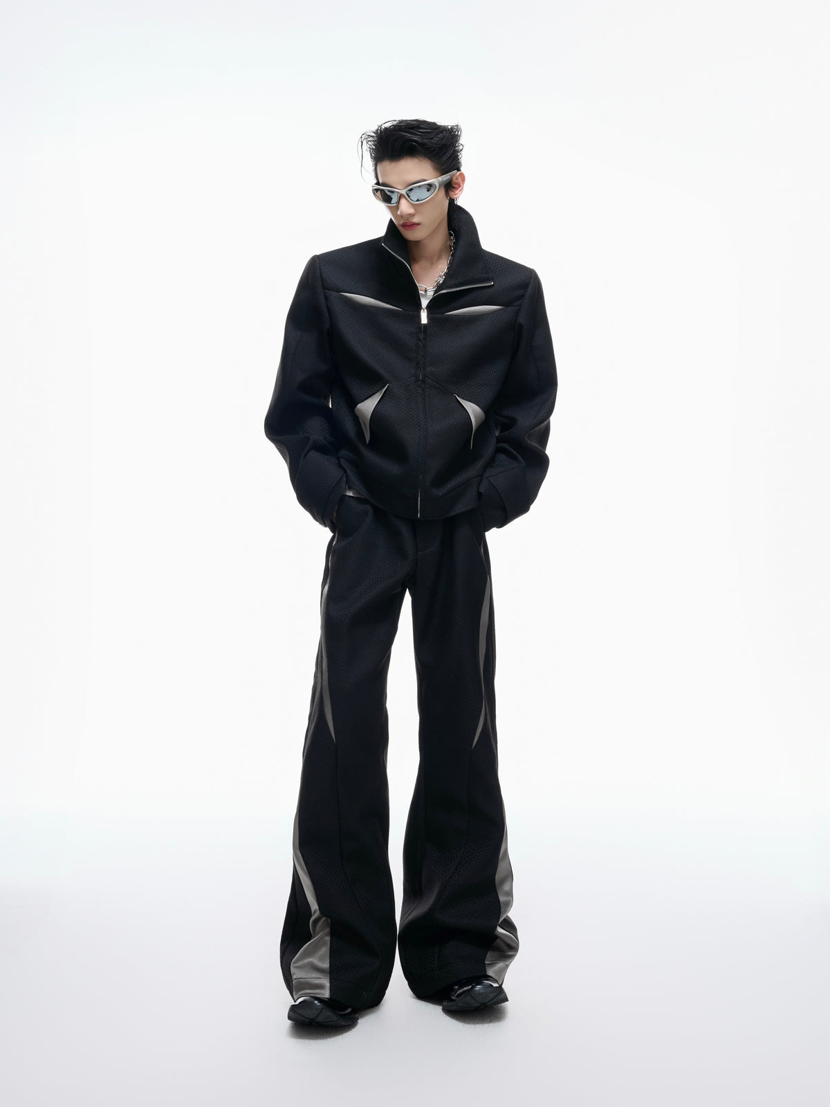 Deconstructed Color-Block Suit Set - product image 2