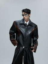 Cropped Faux Leather Jacket - product image 5