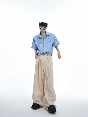 Deconstructed Double-Collar Pleated Shirt - product image 4