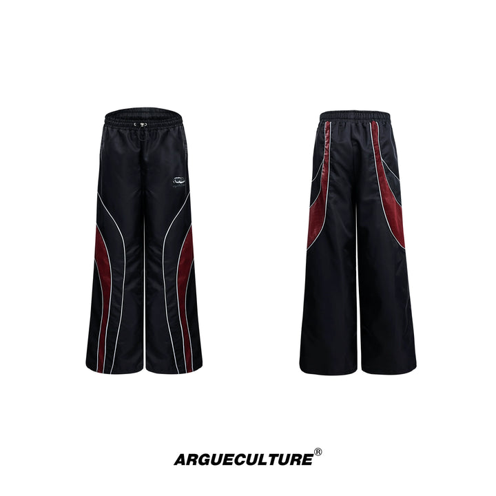 Reflective Tracksuit with Faux Leather Panels ¨C Futuristic Contrast Hoodie Set - ArgueCulture