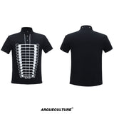 Embroidered Stand-Collar Polo Tee - product image 5
