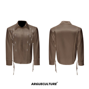 Pearl-Trimmed Cotton Tie Shirt - product image 5