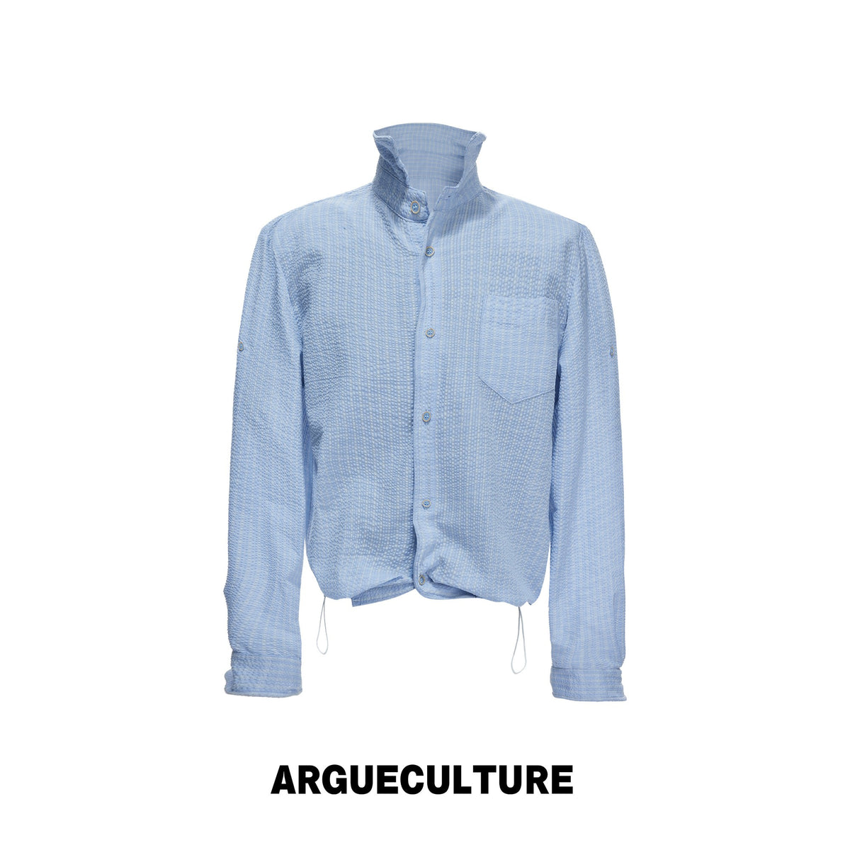 Cropped Check Seersucker Shirt - product image 5