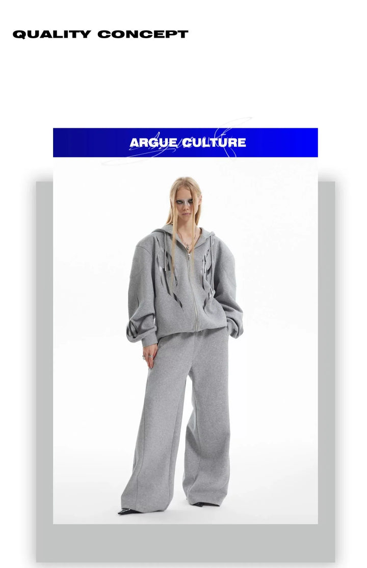 Oversized Hoodie Set | Metallic Print | Bold Streetwear Essentials - ArgueCulture