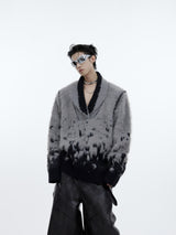 Gradient V-Neck Knit Sweater - product image 5