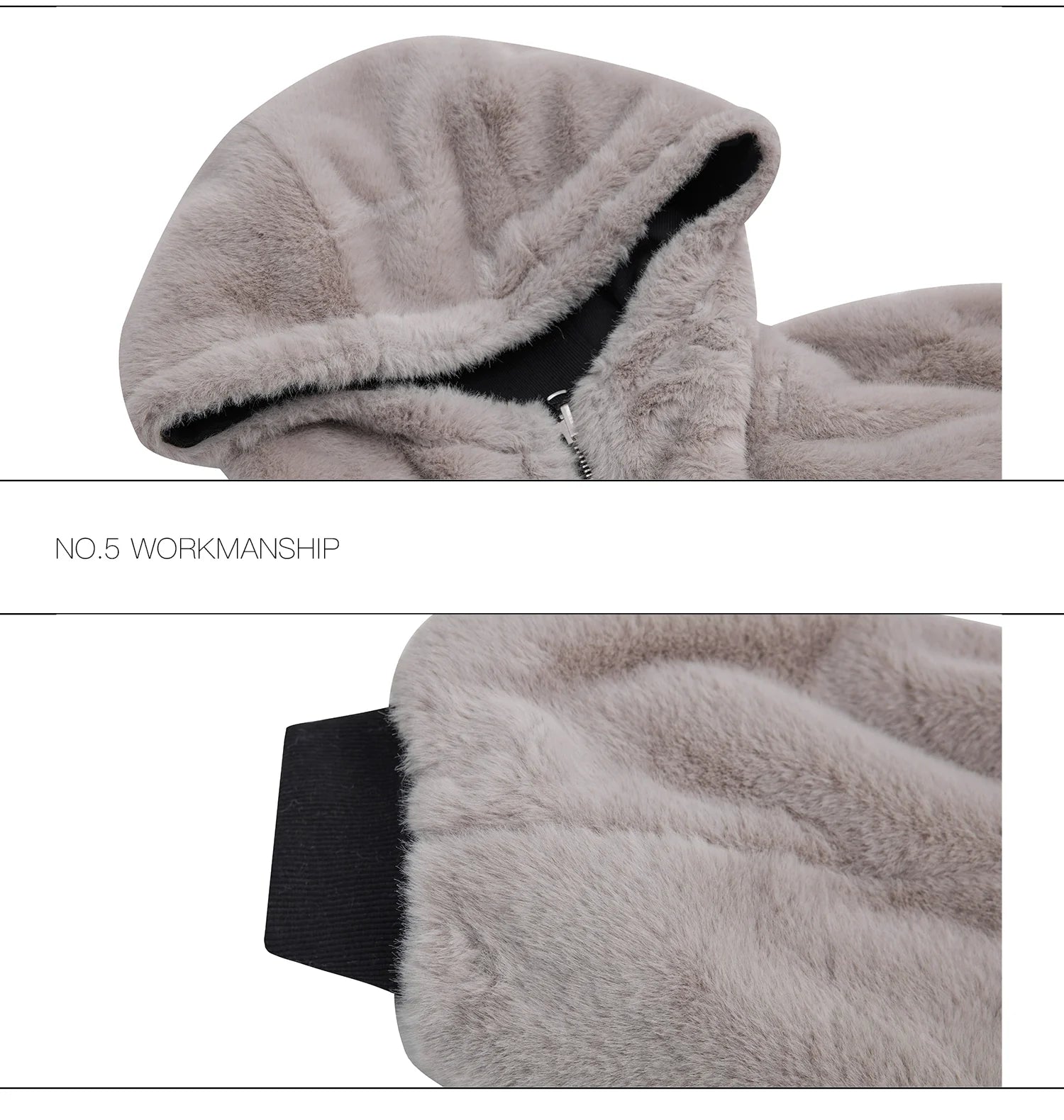 Convertible Reversible Plush Hoodie with 3D Ears & Cotton Back - ArgueCulture