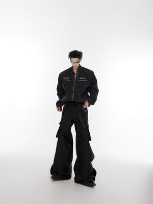 Washed Cropped Denim Jacket - product image 4