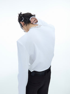 Rhinestone Cotton Blend Long-Sleeve Tee - product image 3