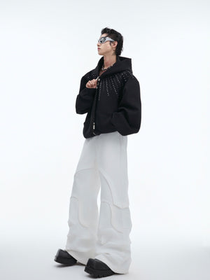Detachable Tie Relaxed Hooded Jacket - product image 5