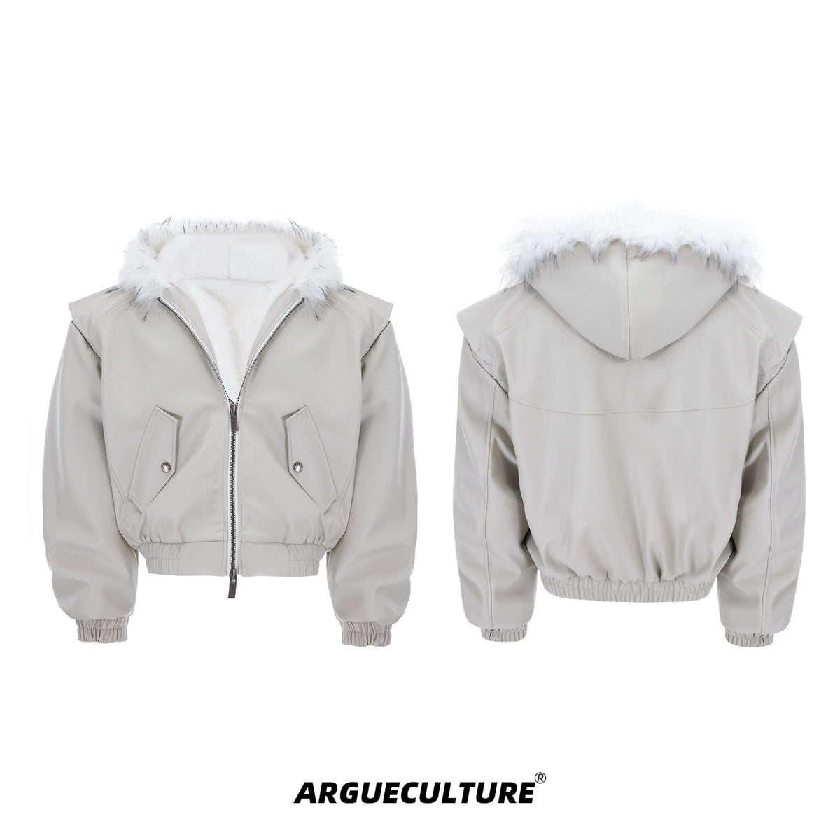 Reversible Hooded PU Padded Jacket - product image 5
