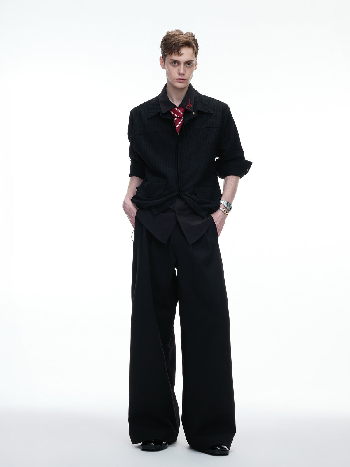 Layered Panel Button Shirt - product image 5