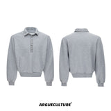 Sequined Lapel Polo Sweatshirt - product image 5