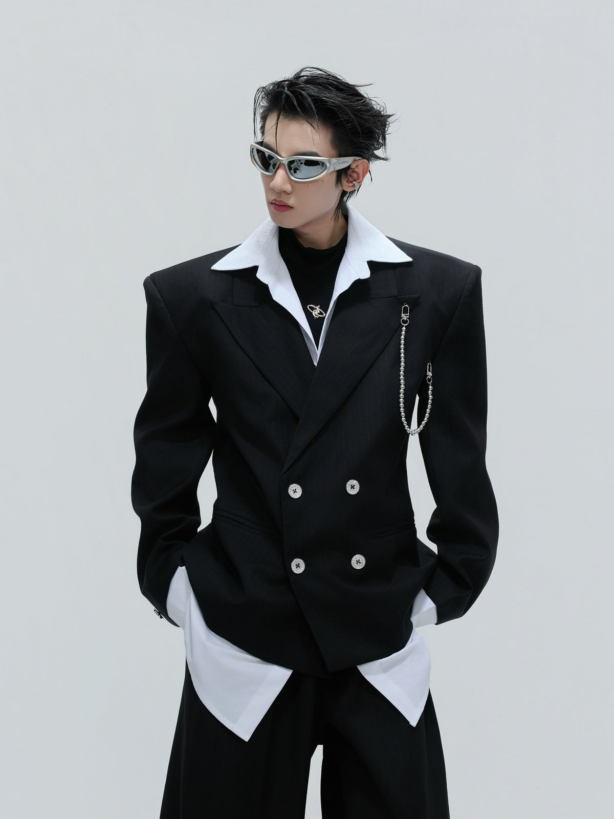 Relaxed Cotton Notch-Lapel Suit Set - product image 5