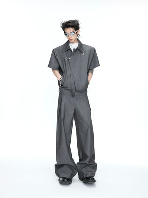 Asymmetric Layered Jacket & Trousers - product image 1