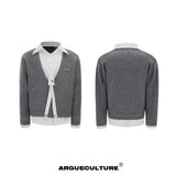 Deconstructed Tie Shirt Sweater - product image 5