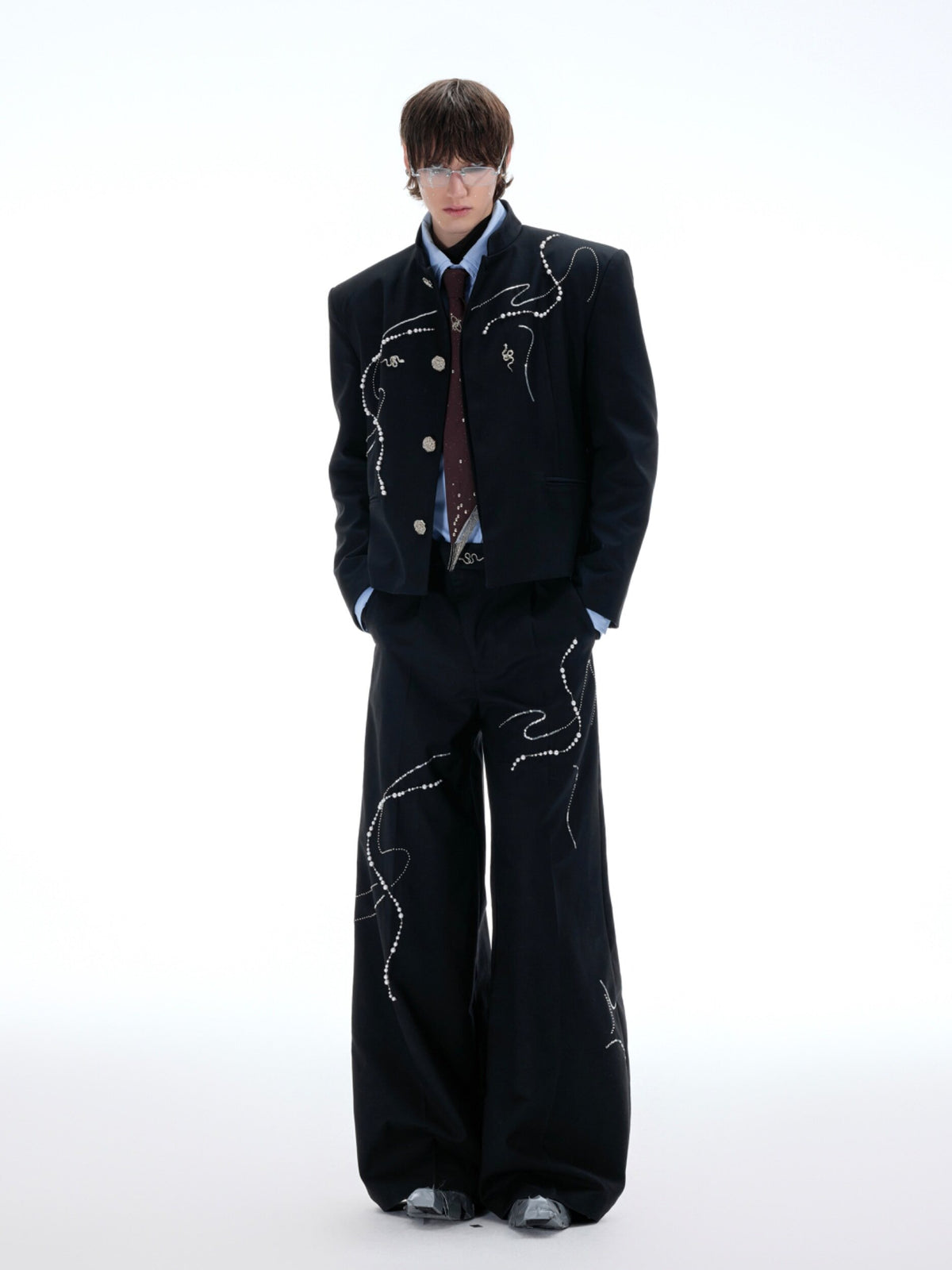 Snake Motif Relaxed Suiting Separates - product image 3