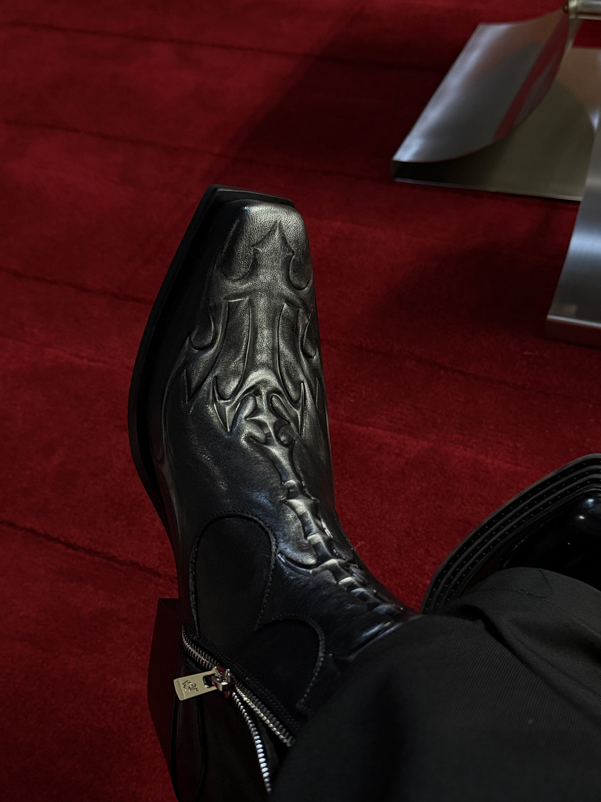 Embossed Spine Chelsea Ankle Boots - product image 2