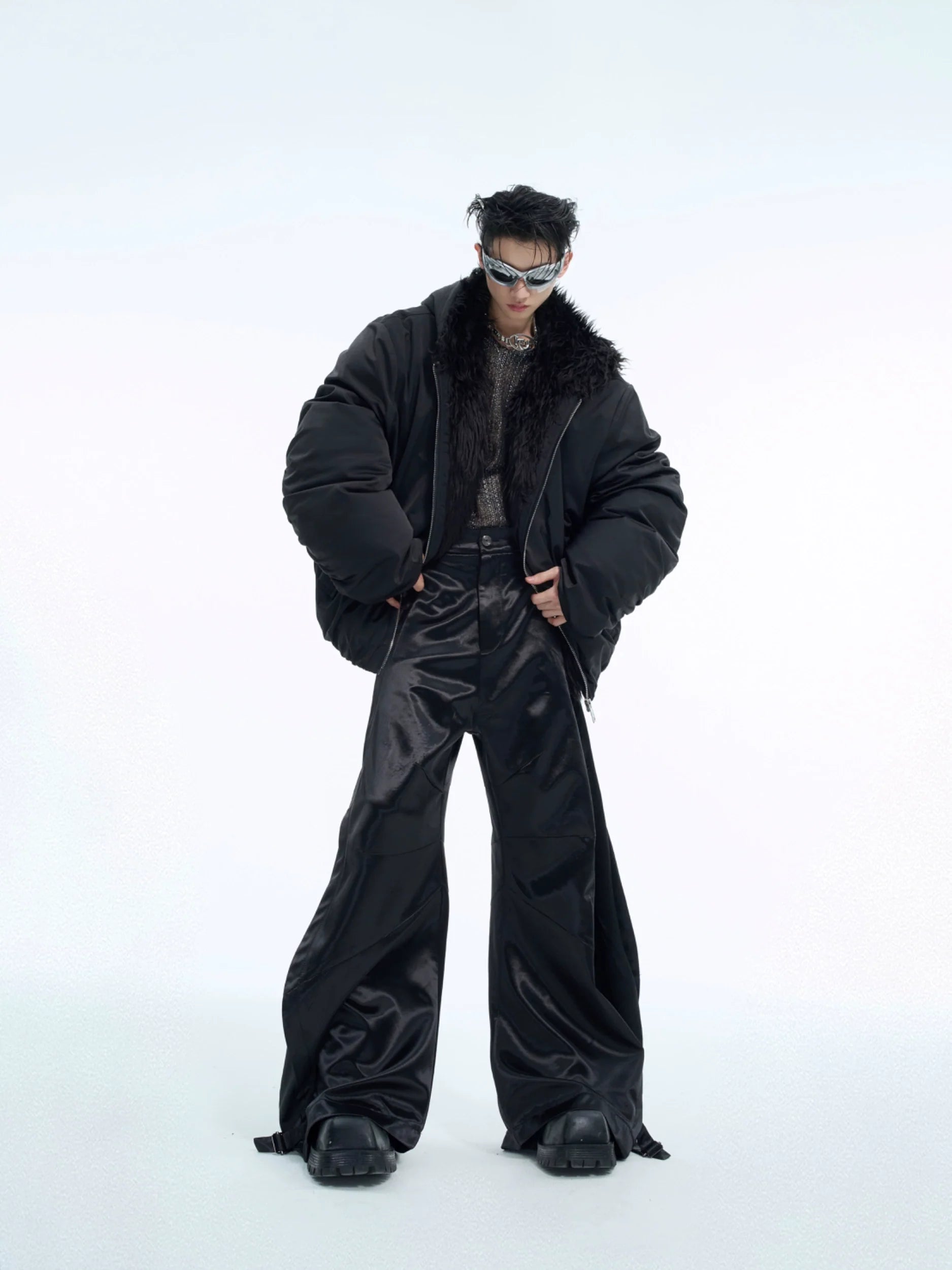 Men?¡¥s Faux Fur Hooded Waterproof Puffer Jacket - ArgueCulture