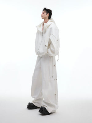 Deconstructed Wide-Leg Drawstring Pants - product image 3