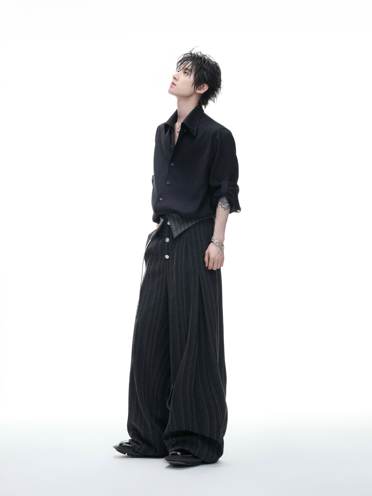 Textured Linen Tencel Embroidered Shirt - product image 5