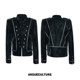 Washed PU Cropped Napoleon Jacket - variant image 6