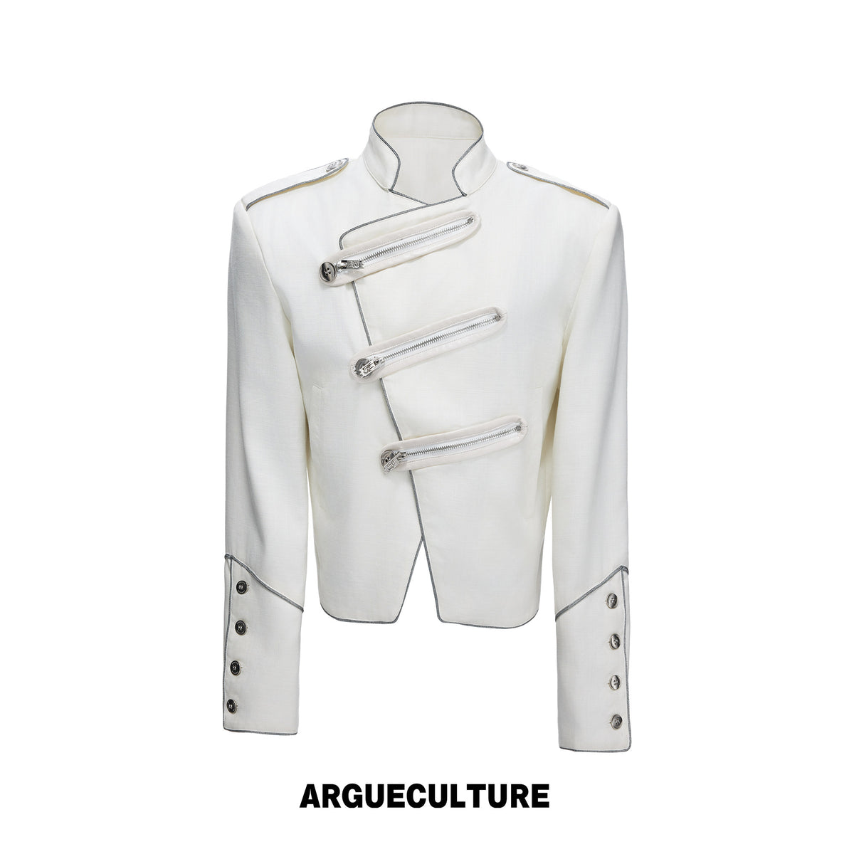 Stand-Collar Asymmetric Zip Jacket - product image 5