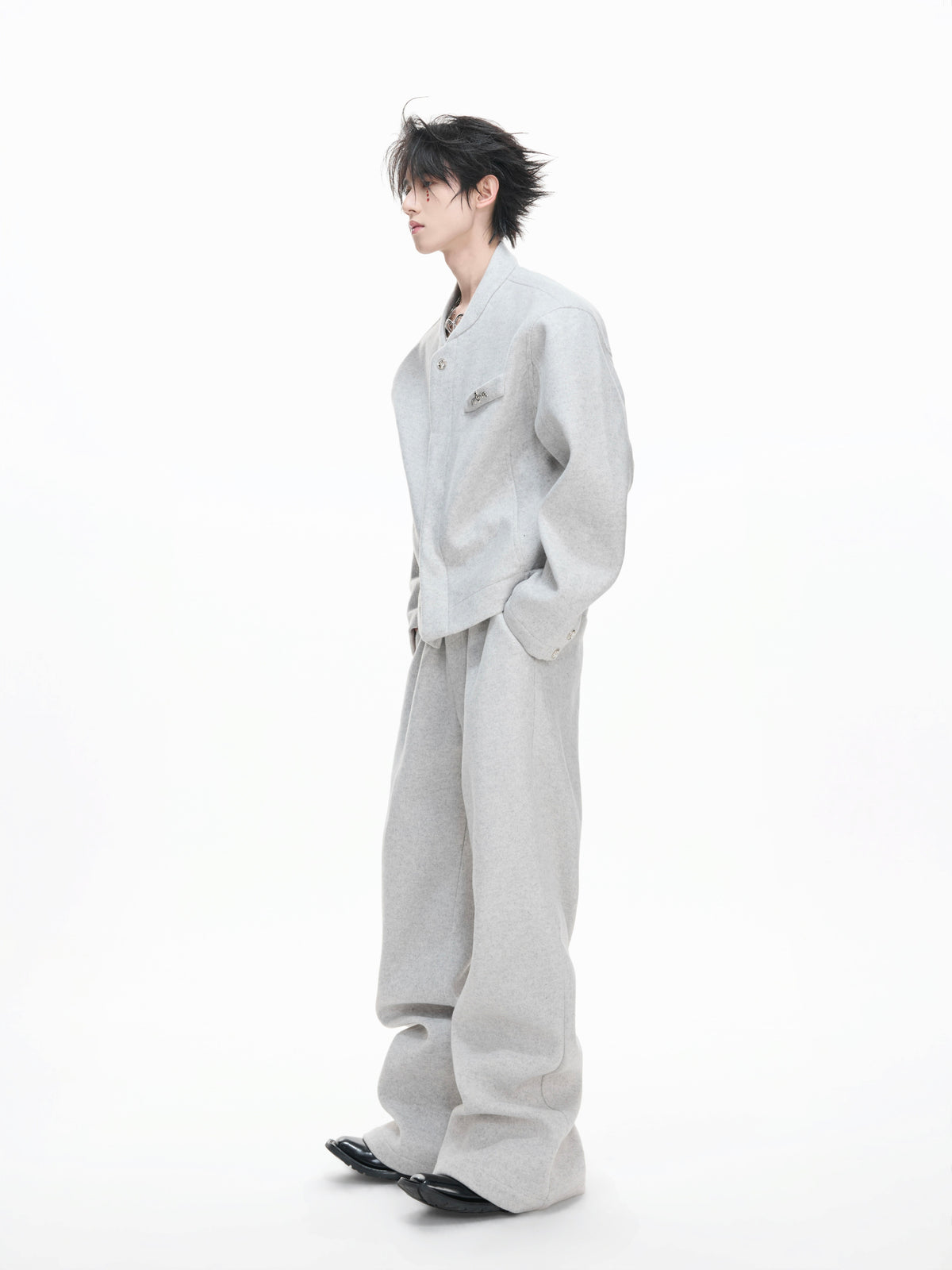 Cotton-Wool Cropped Jacket - product image 1