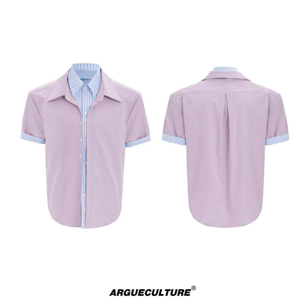 Striped Faux Two-Piece Shirt - product image 5