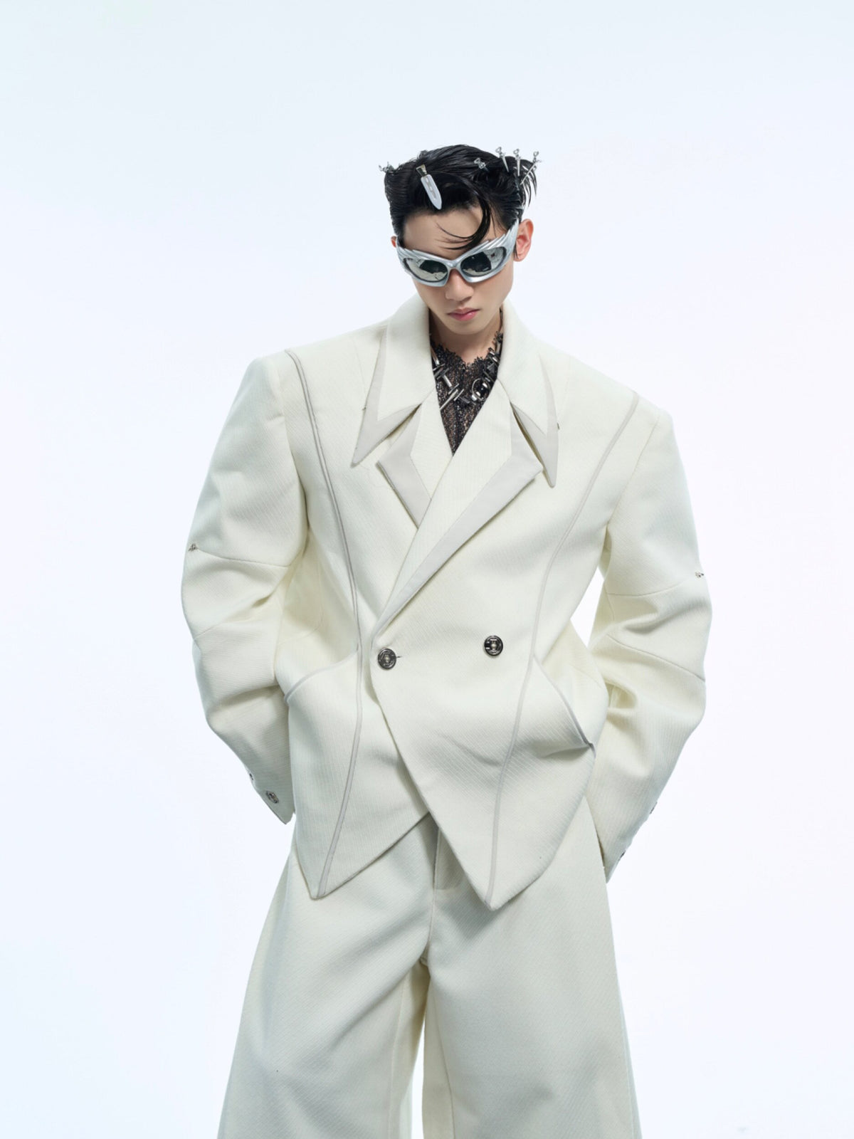 Deconstructed Oversized Suit Jacket - product image 3