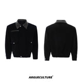 Contrast Lapel Workwear Jacket - product image 5