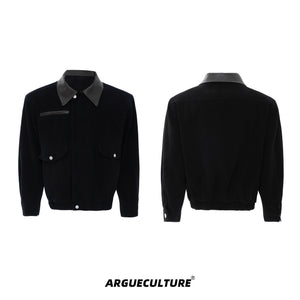 Contrast Lapel Workwear Jacket - product image 5