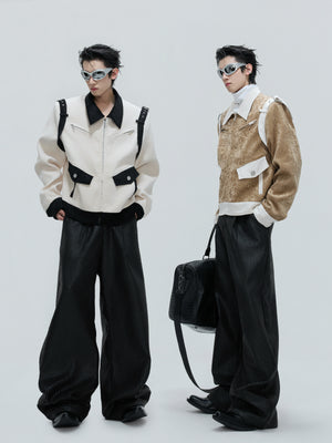 Color-Block Velvet Cropped Jacket - product image 5