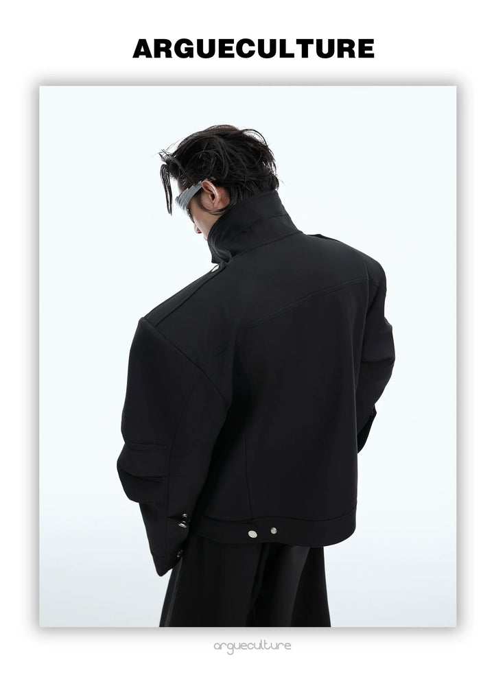 Avant-Garde Workwear Jacket | Detachable Shoulders | Multi-Pocket Design - ArgueCulture