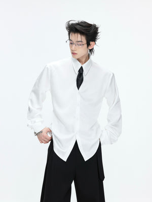 Structured Satin Acetate Shirt - product image 1