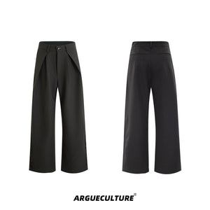 Embroidered Pleated Wide-Leg Trousers - product image 5
