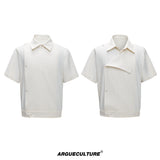 Asymmetric Embroidered Striped Shirt - product image 5