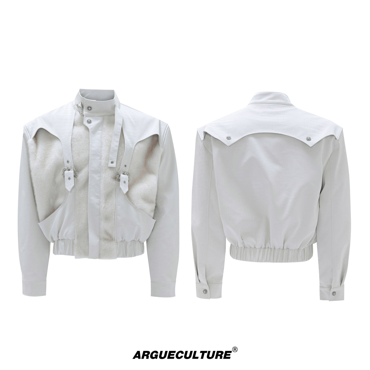 Fleece-Lined PU Leather Zip Jacket - product image 5