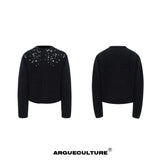 Snowflake Rhinestone Cardigan Sweater - product image 5