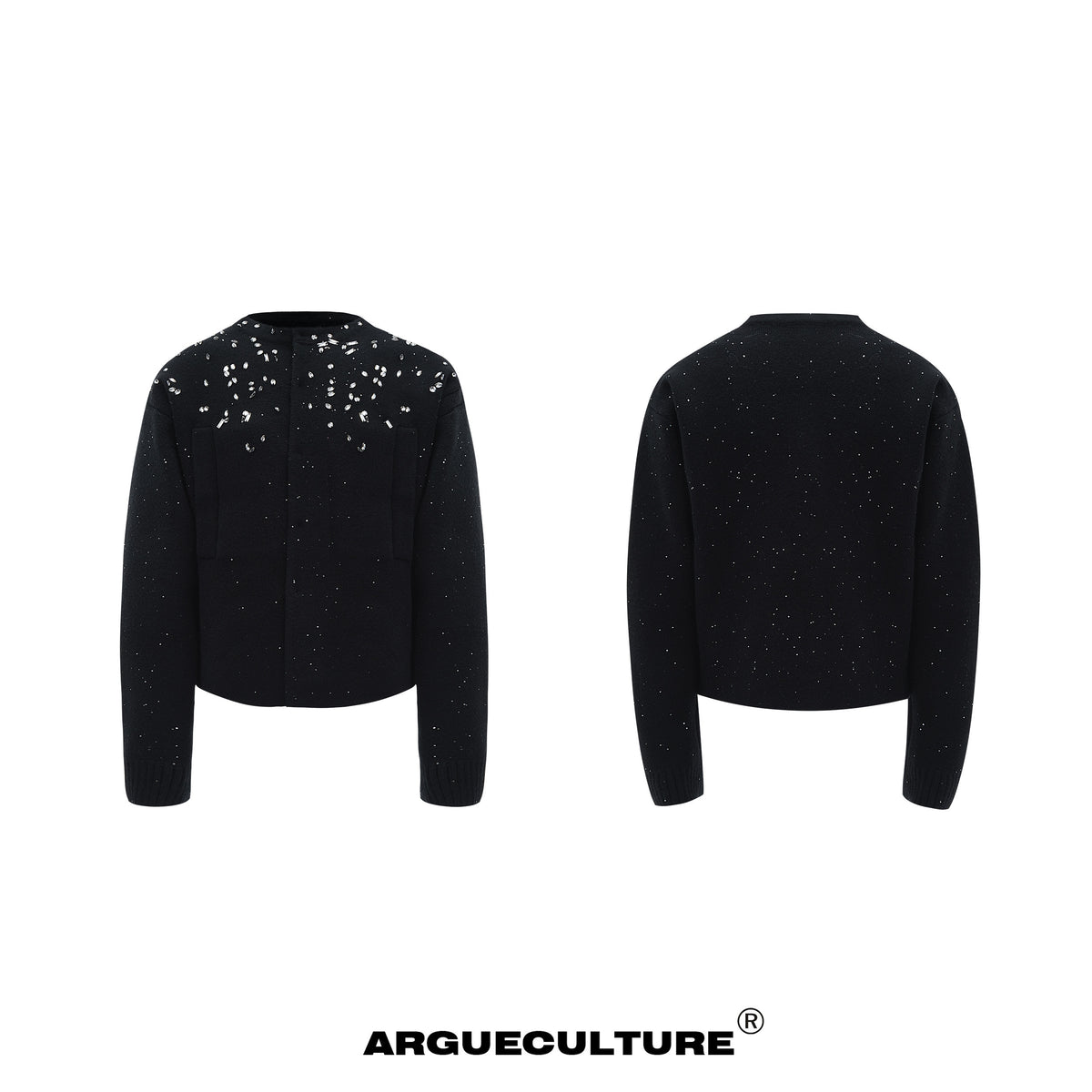 Snowflake Rhinestone Cardigan Sweater - product image 5